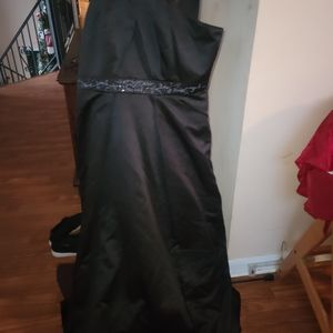 Black formal David's bridal dress